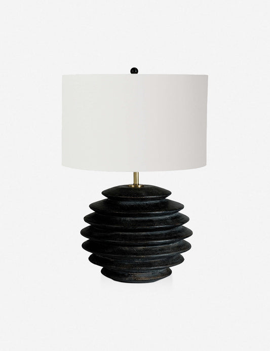Accordion Round Table Lamp - Designer Table Lamp for Nightstands
