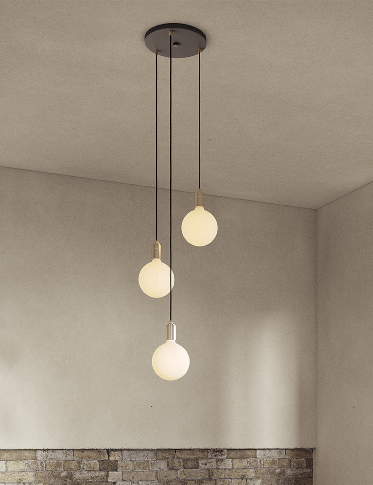 Triple Pendant Light with Sphere IV - Modern Ceiling Pendant Light
