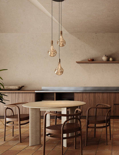 Triple Pendant Light with Voronoi II - Modern Ceiling Pendant Light