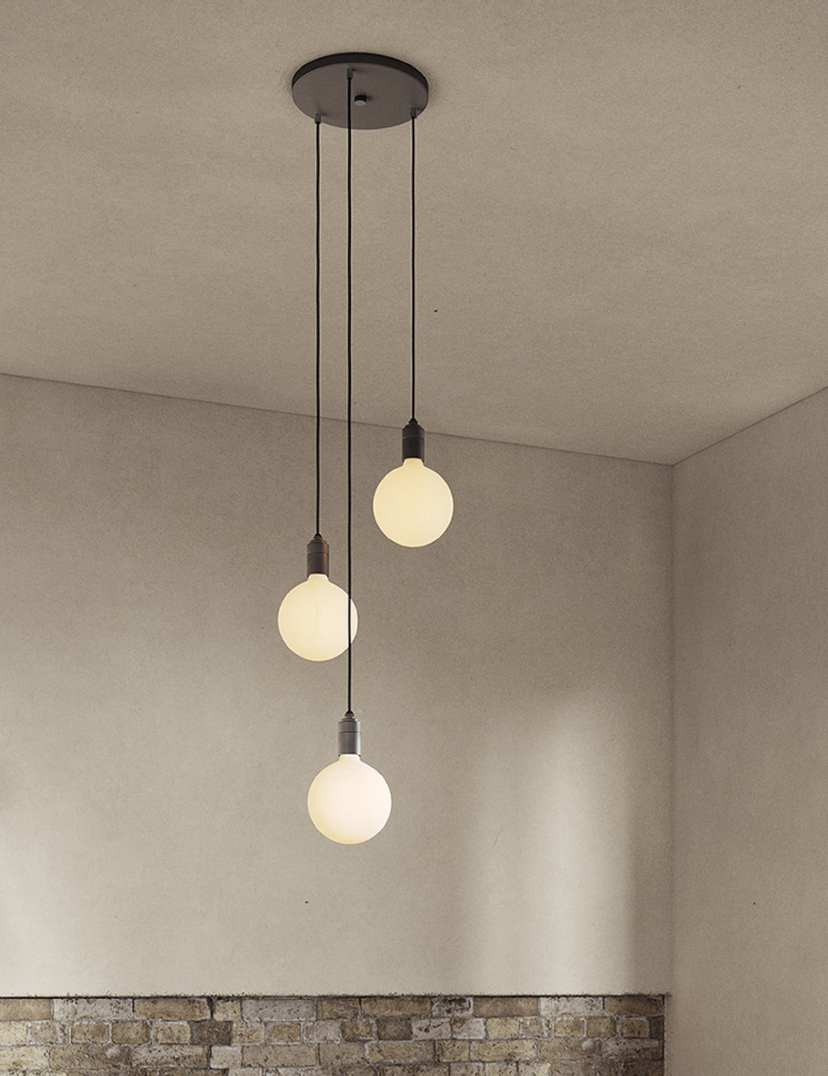 Triple Pendant Light with Sphere IV - Modern Ceiling Pendant Light