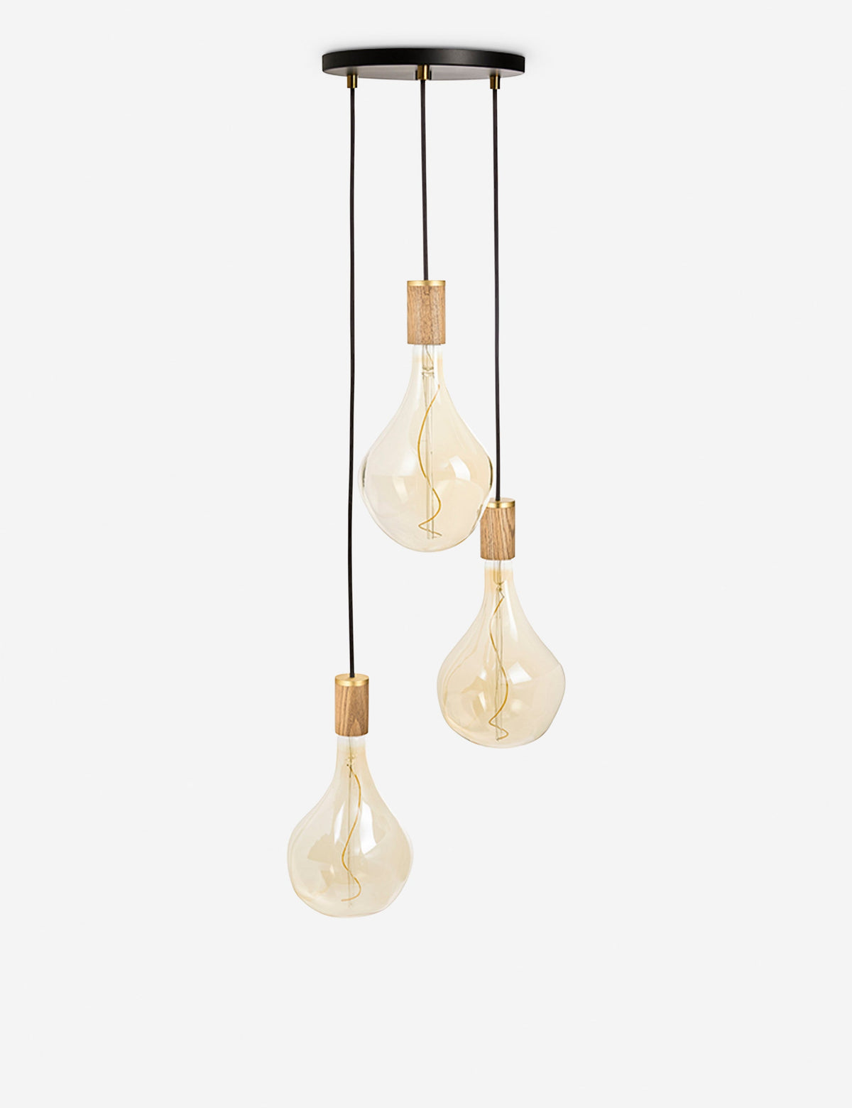 Triple Pendant Light with Voronoi II - Modern Ceiling Pendant Light