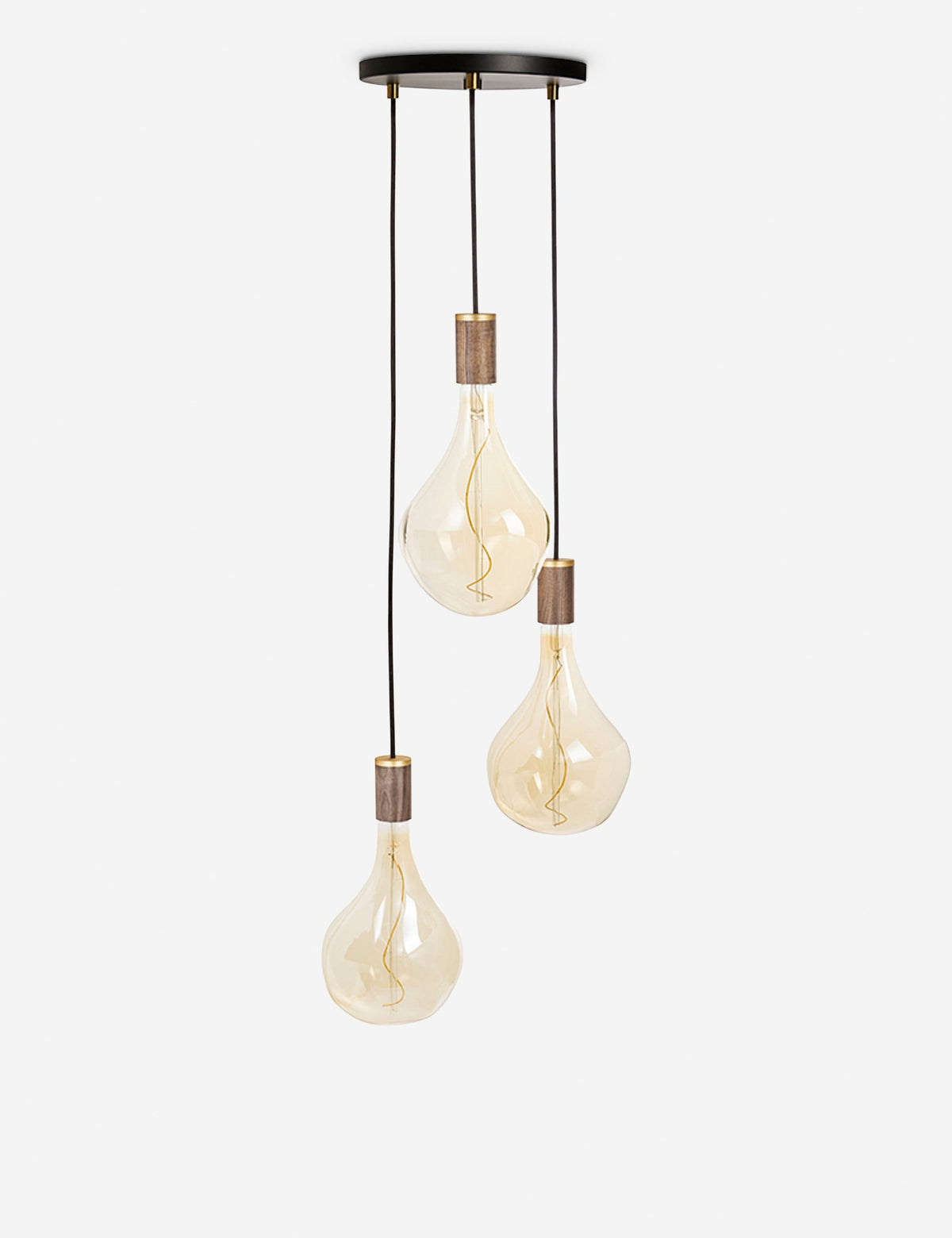 Triple Pendant Light with Voronoi II - Modern Ceiling Pendant Light