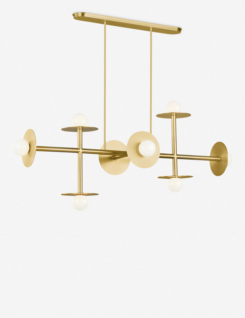 Nodes Large Linear Chandelier - Dining Room Chandelier Fixture