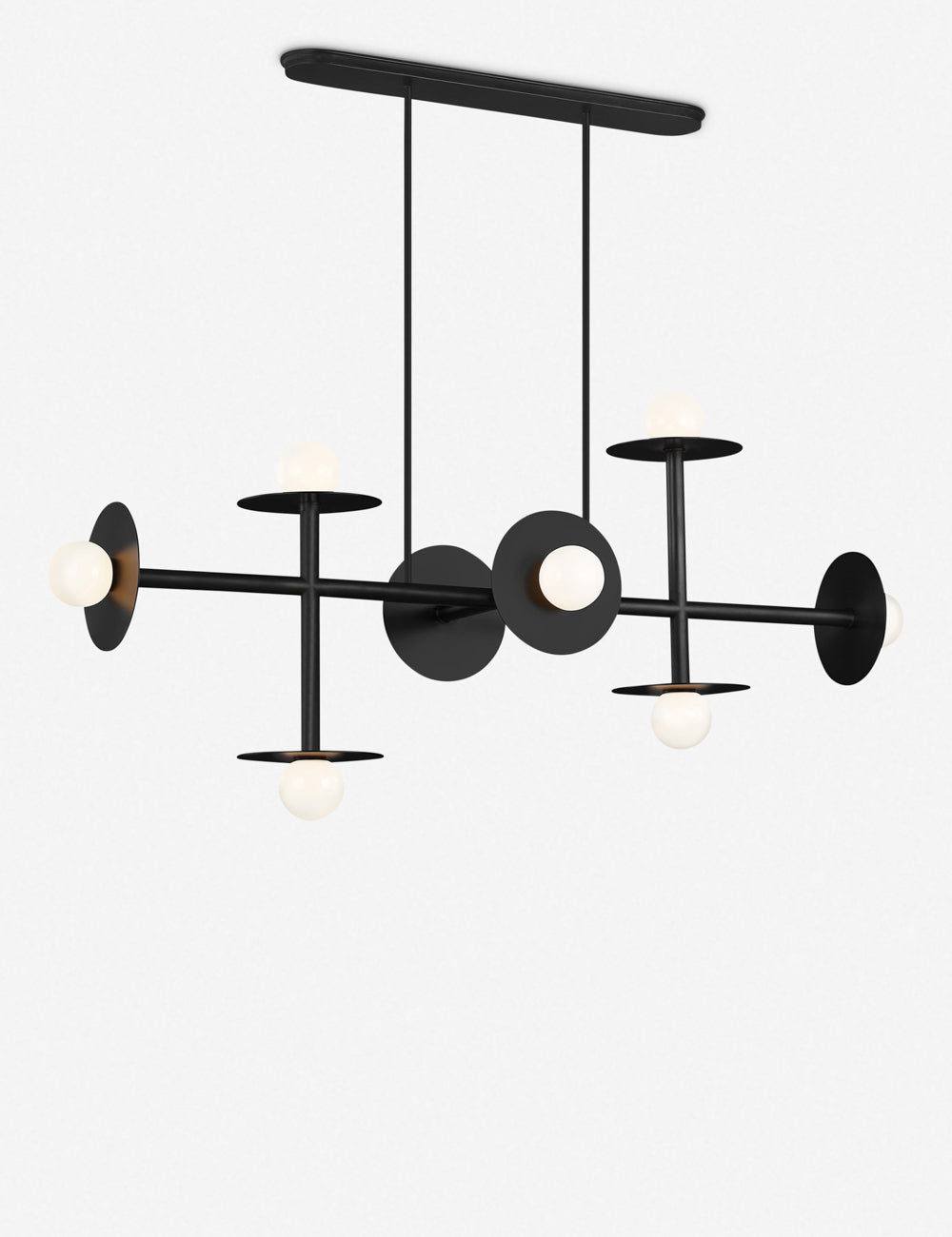 Nodes Large Linear Chandelier - Dining Room Chandelier Fixture