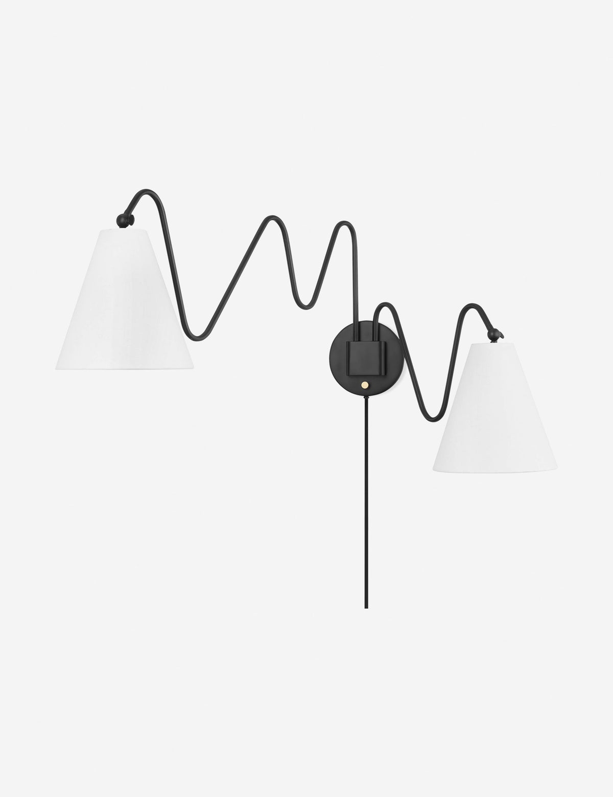 Dellon Double Plug-In Sconce - Wall Sconce Lighting for Bedrooms