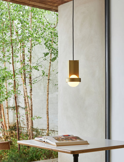 Loop Pendant Light with Sphere III - Modern Ceiling Pendant Light