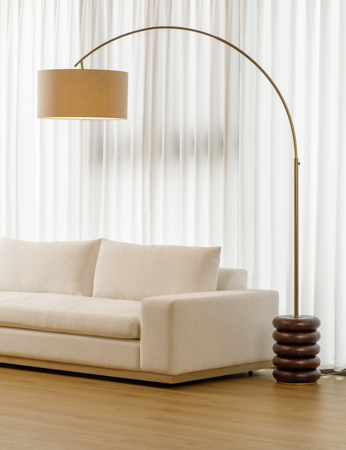 Linus Arc Floor Lamp - Living Room Floor Lamp for Living Rooms