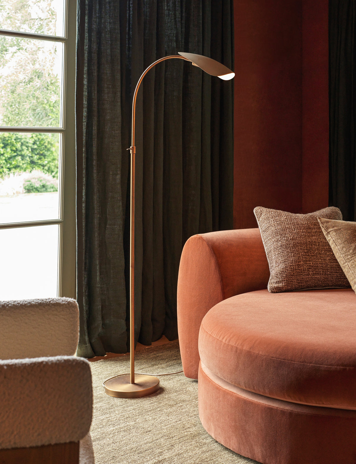 Brevin Task Floor Lamp - Living Room Floor Lamp for Living Rooms