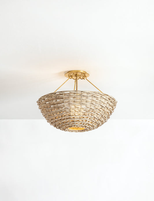 Rakesh Semi-Flush Mount Light - Semi Flush Ceiling Light for Bedrooms