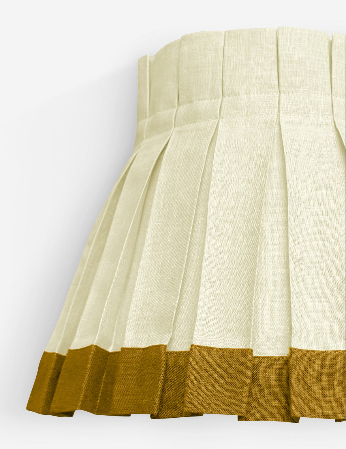 Color Block Classic Box Pleat Lampshade - Designer Table Lamp