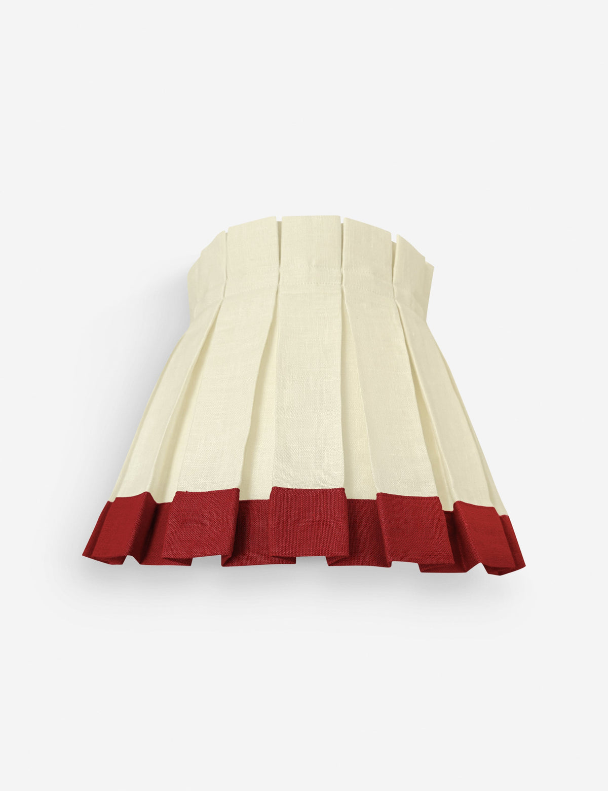 Color Block Classic Box Pleat Lampshade - Designer Table Lamp