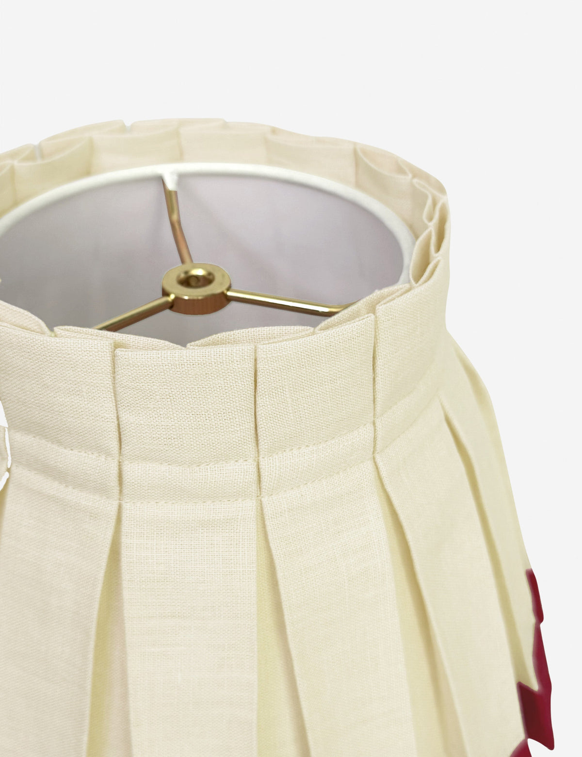 Color Block Classic Box Pleat Lampshade - Designer Table Lamp