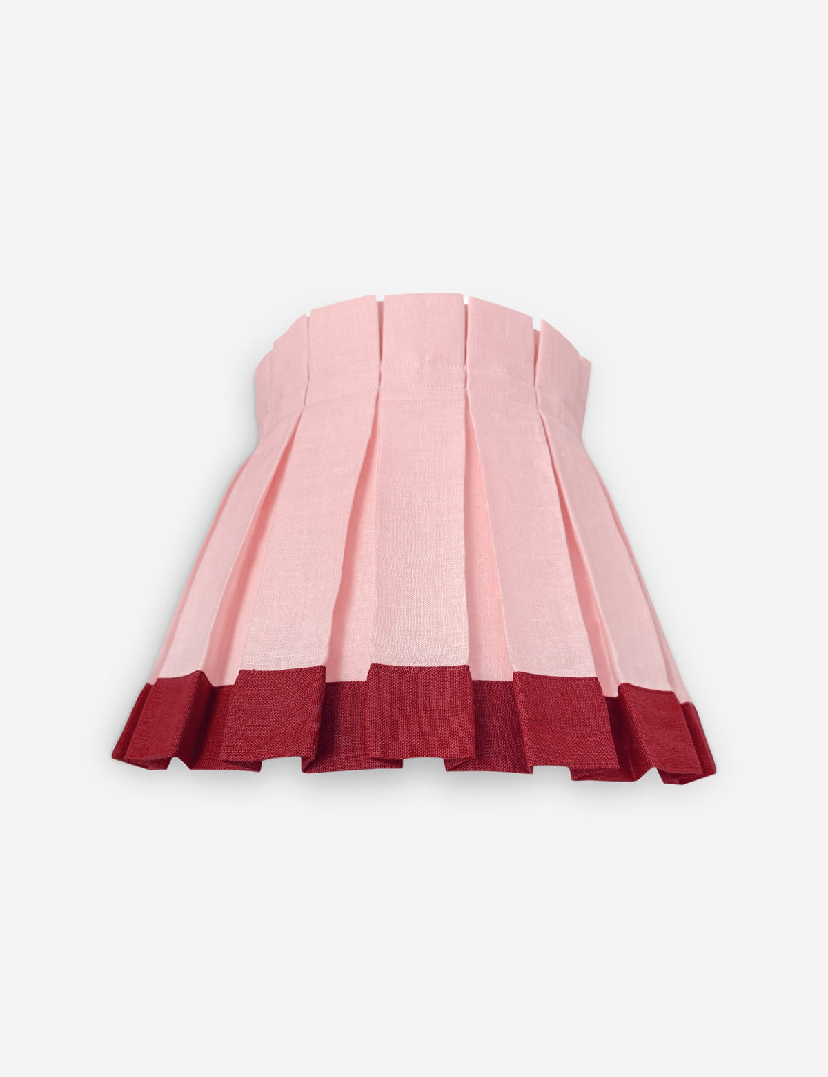 Color Block Classic Box Pleat Lampshade - Designer Table Lamp