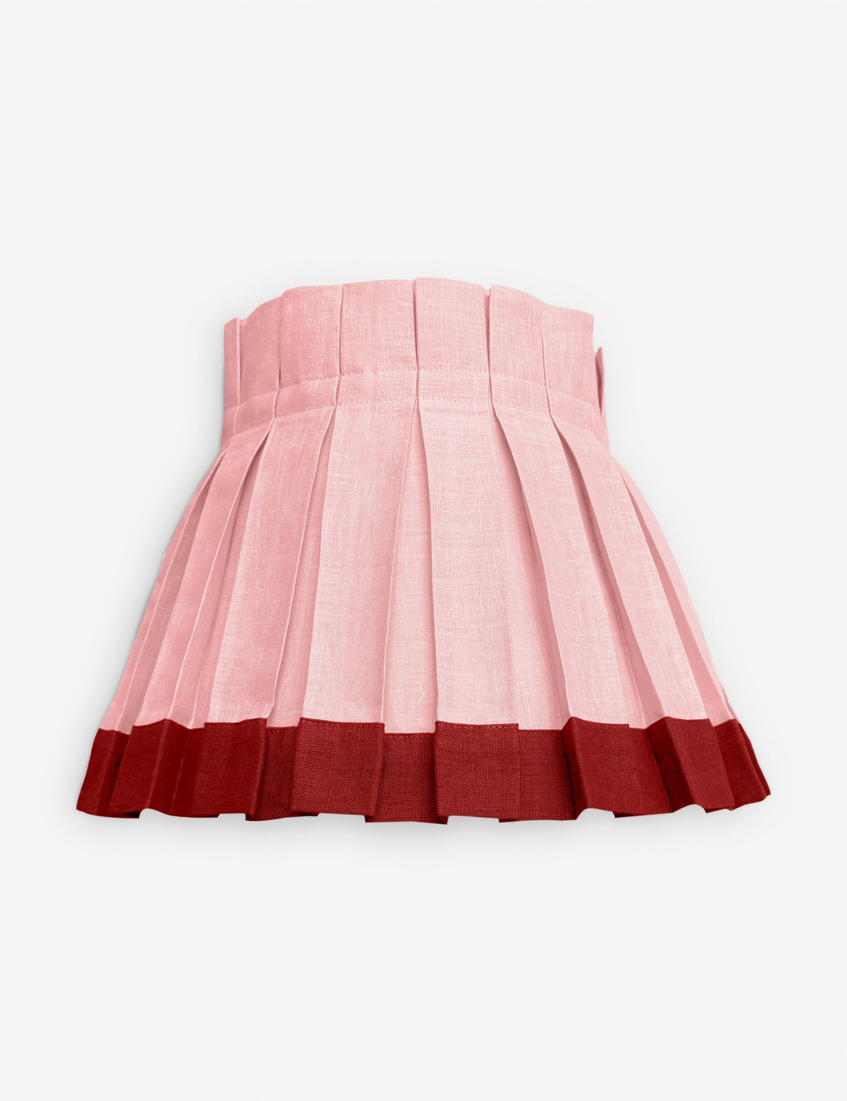 Color Block Classic Box Pleat Lampshade - Designer Table Lamp