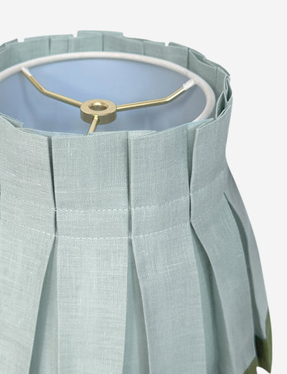 Color Block Classic Box Pleat Lampshade - Designer Table Lamp