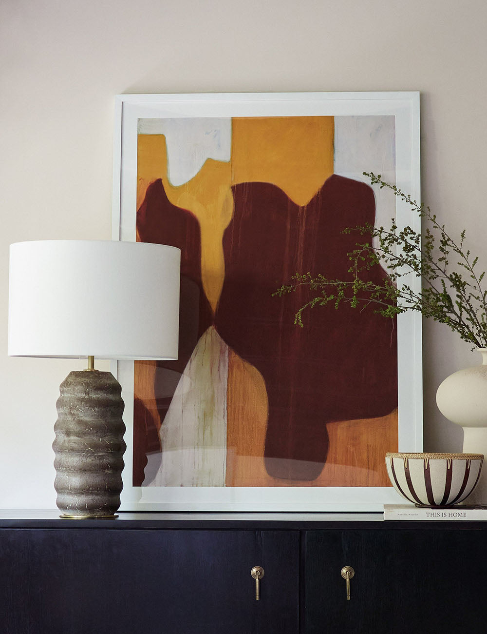 Ola Ceramic Table Lamp - Designer Table Lamp for Nightstands