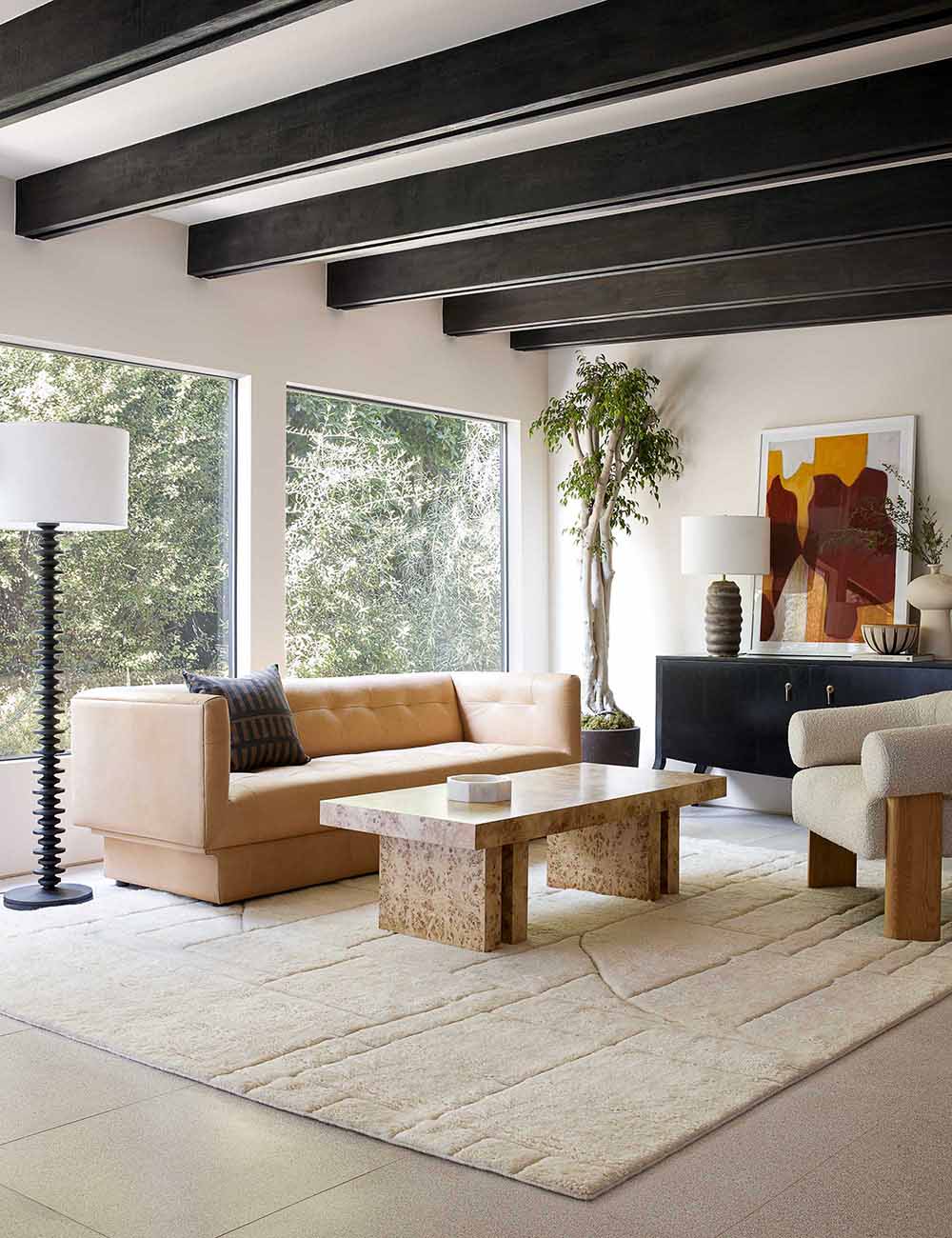 Fishbone Floor Lamp - Living Room Floor Lamp for Living Rooms
