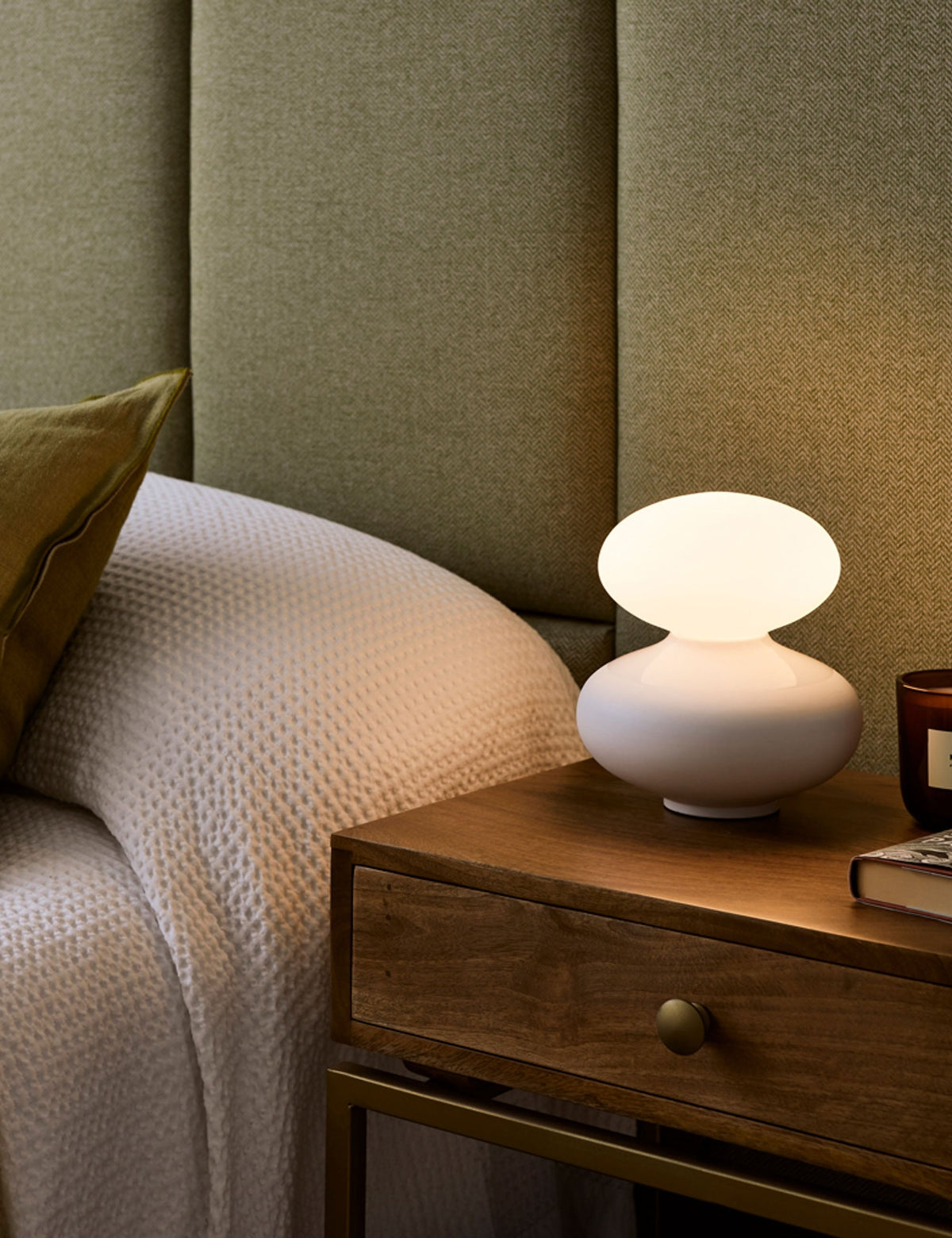 Reflection Oval Mini Table Lamp - Designer Table Lamp for Nightstands