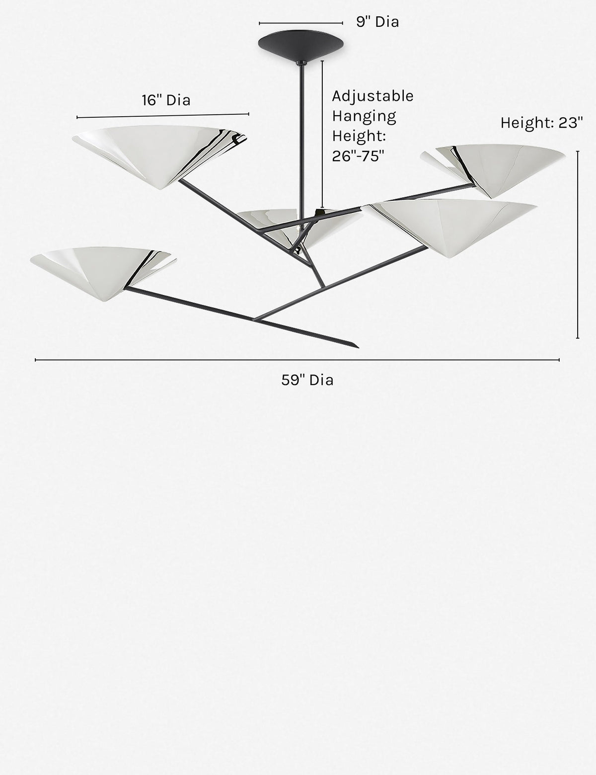 Nari Chandelier - Dining Room Chandelier Fixture for Dining Rooms